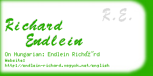 richard endlein business card